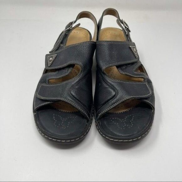 Fidelio Fabia Vienna Hallux womans casual sandals black leather Sz41 BoxK - Picture 2 of 8